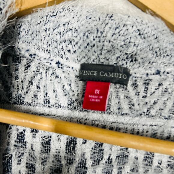 Vince Camuto Eyelash Knit Duster Cardigan Sweater Long Sleeve Pockets - 1X - Picture 5 of 5